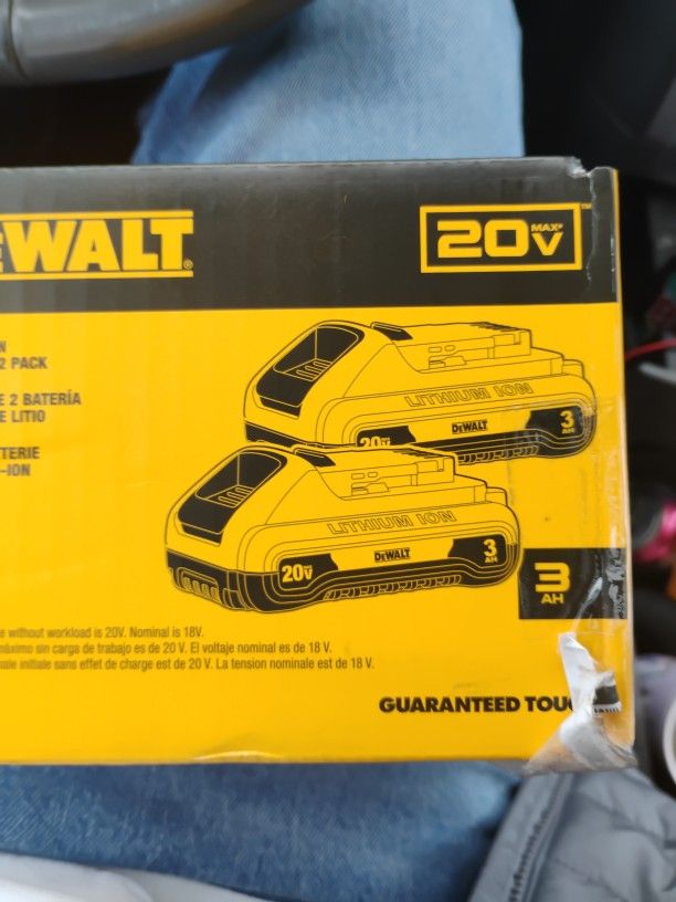DeWalt Batteries 2 Pack 