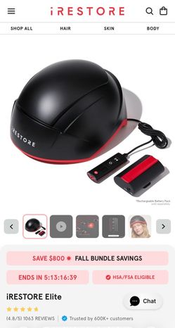 iRestore Elite Professional Helmet for Hair Loss
