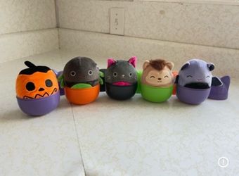 Squishmallows Halloween 4” Mystery 2023 Series Bat Cat Spider Pumpkin & Werewolf