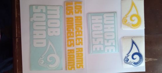 LA RAMS STIKERS READY FOR PUCK UP $8 FOR A SET🐏🐏🐏🐏🐏 