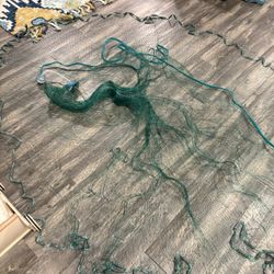 Lee Fisher 10’ Cast Net 1 1/4” Mesh - Great For Bunker