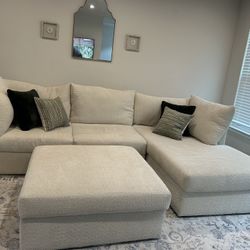 Sectional And Ottoman 