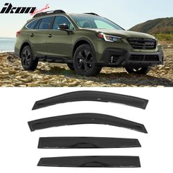 Fits 2020-2025 Subaru Outback Tape on Window Visors Vent Rain Sun Guards Deflectors