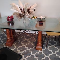Large Glass Table