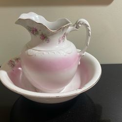 Large Pitcher and Wash  Basin 
