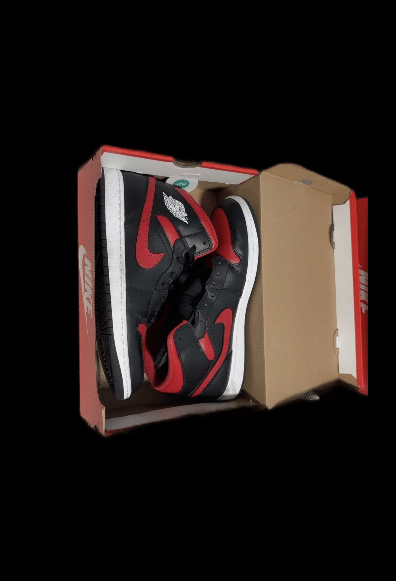 Nike Air Jordan 1 Mid Black/Red/White