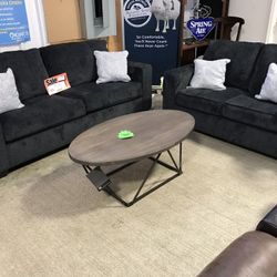 New In Plastic Sofa And Love Set