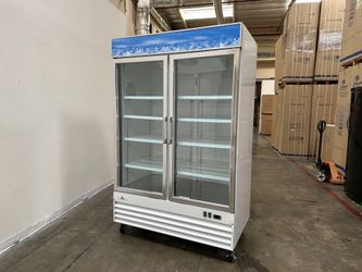 NSF Merchandiser Refrigerator 2 glass door cooler G1.2BM2F wing