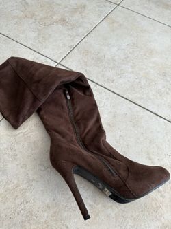 Brown Suede Boots  Size 7