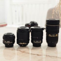 All 4 Nikon DSLR lenses for a steal ***ACCEPTING OFFERS***