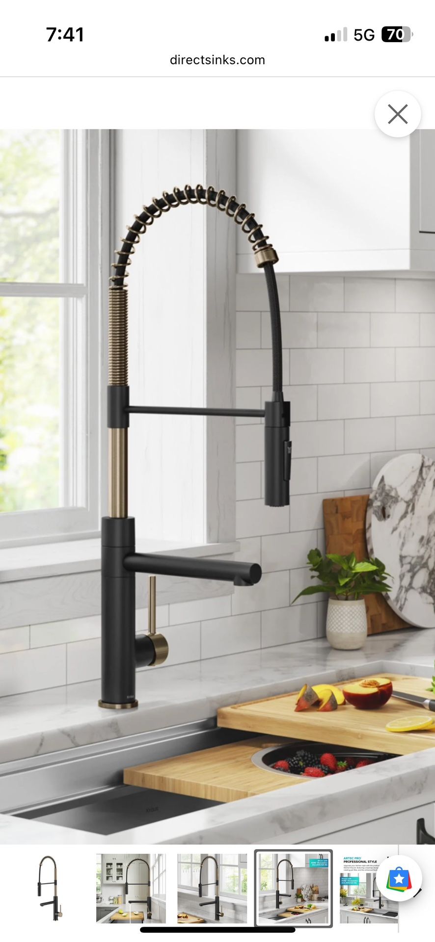KRAUS PULL DOWN KITCHEN FAUCET $50 OBO