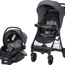 stroller + infant car Coche y silla de carro Safety 1st Smooth Ride Travel System – Excelente estado