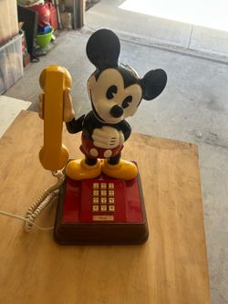 Vintage Mickey Mouse Telephone - circa 1980