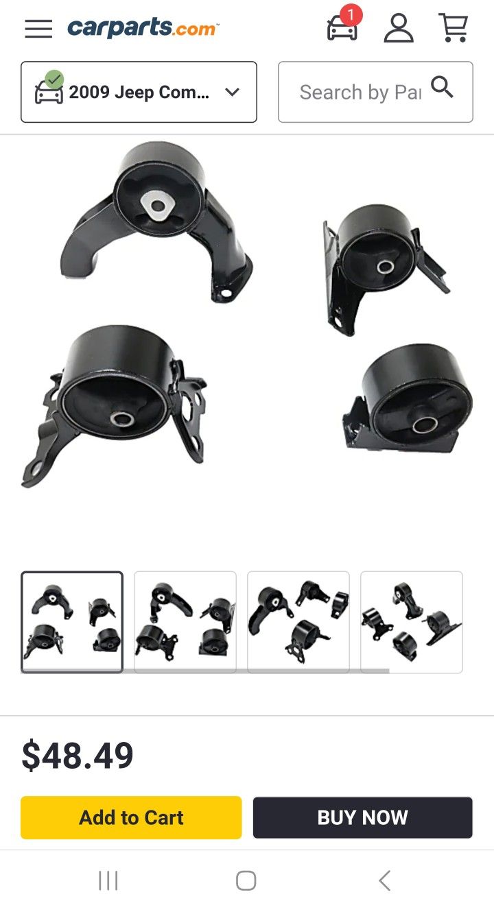 Motor Mount Kit (Jeep, Dodge, Mitsubishi)