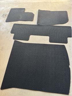 Genuine Tesla Model 3 Rugged Textile Floor Mats + Trunk Mat (OEM) - Excellent Condition