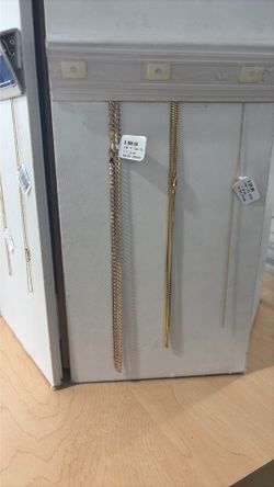 10k two tone gold Cuban necklace