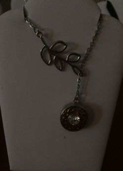 Charm necklace with two interchangeable snack charms your choice