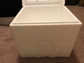 Styrofoam cooler