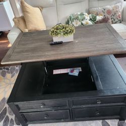 Living Room Lift Top Table With Storage 