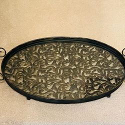 Large Metal Decor Tray