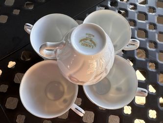 Vintage Laurel China Gladys Pink roses 5 Piece Tea Coffee Cups Teacups Fine Ceramic Japan 