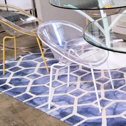 Calligaris Clear Acrylic Bloom Chairs