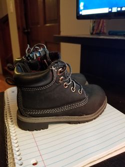 Kids black boots