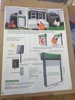 Roller shutter door automatic chicken coop door