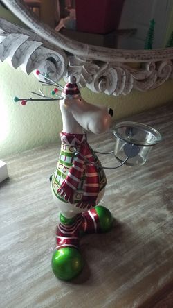 Christmas ornament candle holder