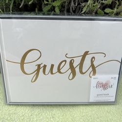 Guest Sign In Book, NEW