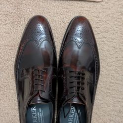 Barker Brogues Men 11.5 Burgundy 