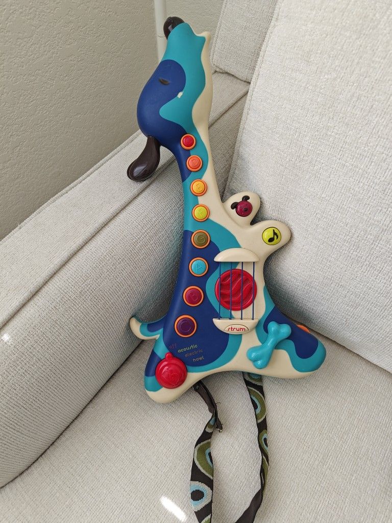 Fun and colorful Puppy Guitar