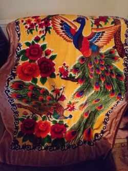 Very heavy blanket or wall tapestry