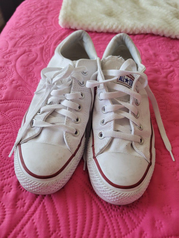 White Low Top Converse