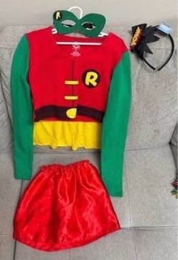 Child Size Large DC Superhero Batman Robin Girl Costume just $5