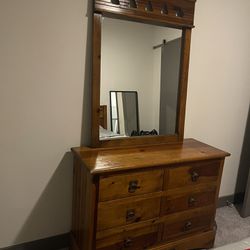 Matching Dresser, Mirror, And Queen Headboard