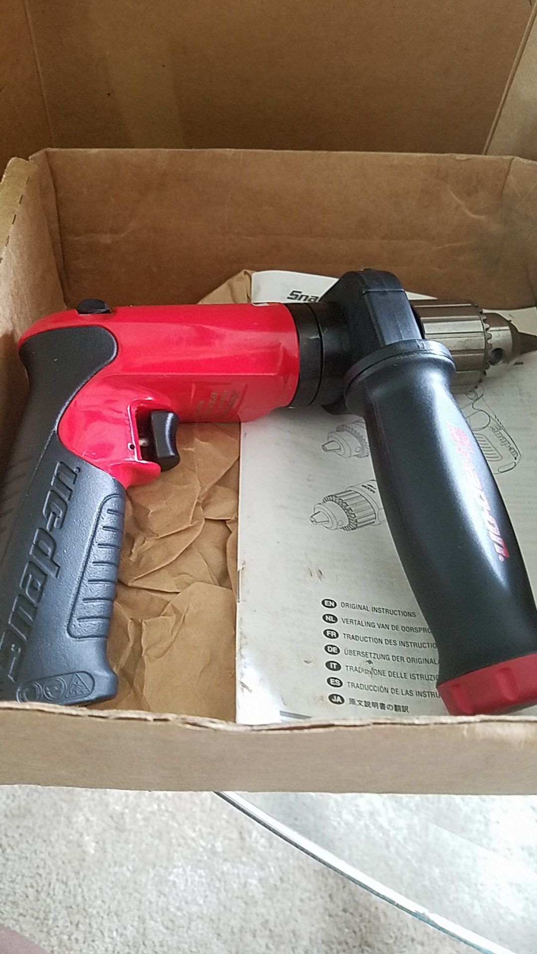 Snap-on air drill
