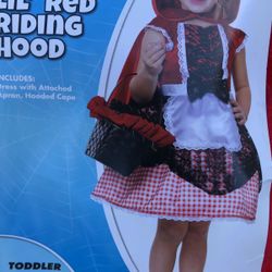lil Red Riding Hood Costume Size 3-4t