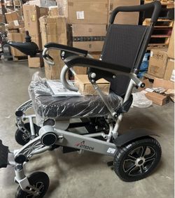 Aotedor 30 Miles Long Travel Range, Electric Wheelchair for Adults Power Wheelchairs Lightweight Foldable All Terrain Motorized Wheelchair for Senior