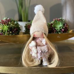 Handmade Doll, Tilda Doll, Interior Doll, Christmas Gift