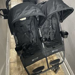 Zoe double sale stroller used