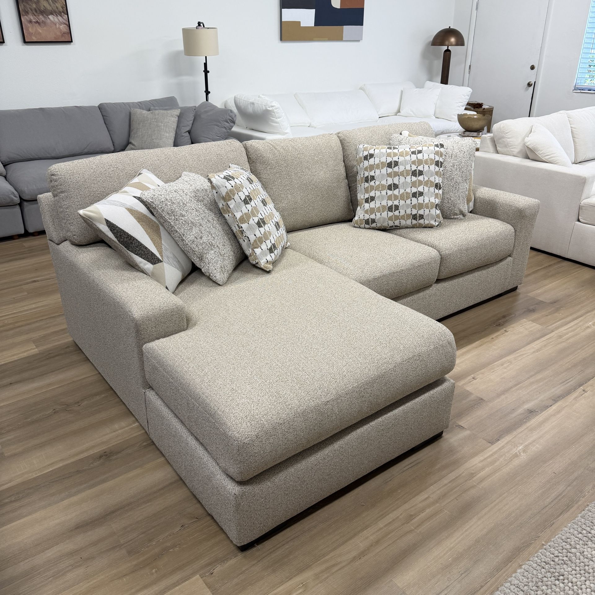 New Cream Sectional Sofa Couch