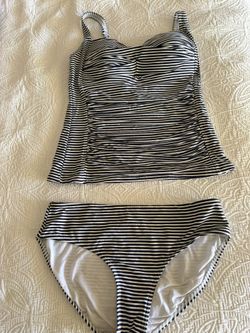 Stripe Tankini SwimSuit