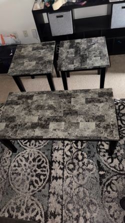 Coffee table + 2 side tables