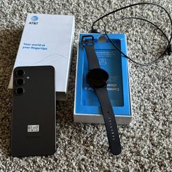 Samsung galaxy s24 FE and Samsung watch 6