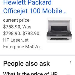 Hp Officejet 100 Mobile Printerl