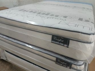 $200 Queen pillow top mattress only brand new free delivery same day