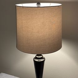Mid-Size (27"H) BROWN, METAL TABLE LAMP - price is firm