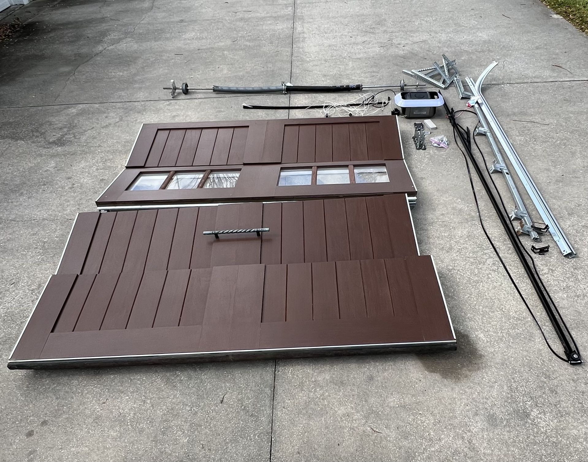 Garage Door, Opener, and All Hardware - Like New! - $3,000