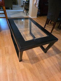 Glass top table